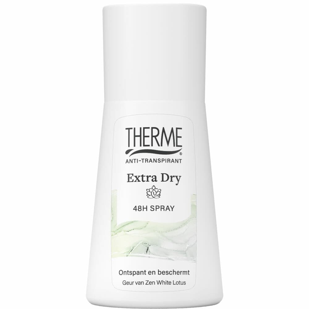 1+1 gratis: Therme Anti-Transpirant Extra Dry Zen White Lotus Spray 75 ml