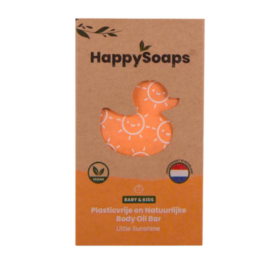 HappySoaps Baby & Kids Body Oil Bar Little Sunshine 3x20 gr