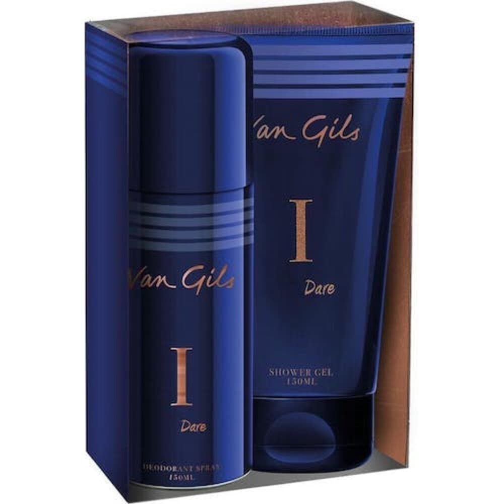 3x Van Gils Geschenkset I Dare - Showergel 150ml + Deodorant Spray 150ml 1 set