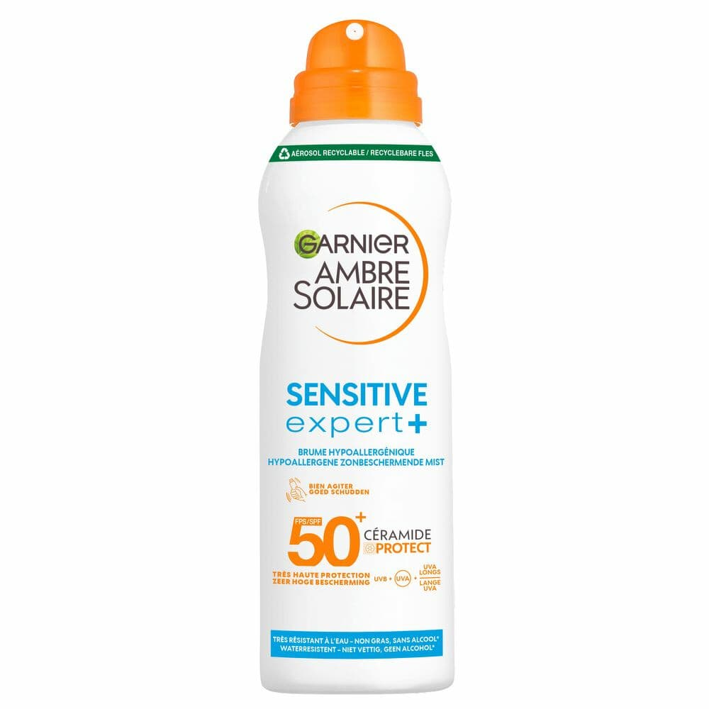1+1 gratis: Garnier Ambre Solaire Sensitive Expert+ Dry Mist Spray SPF 50+ 150 ml