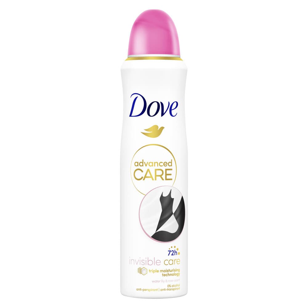 2+2 gratis: Dove Deodorant Spray Invisible Care 150 ml