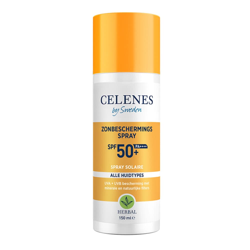 2x Celenes Herbal Zonnebrand Spray SPF 50+ Alle Huidtypes 150 ml