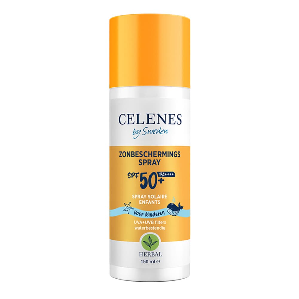 2x Celenes Herbal Zonnebrand Spray Kids SPF 50+ Alle Huidtypes 150 ml