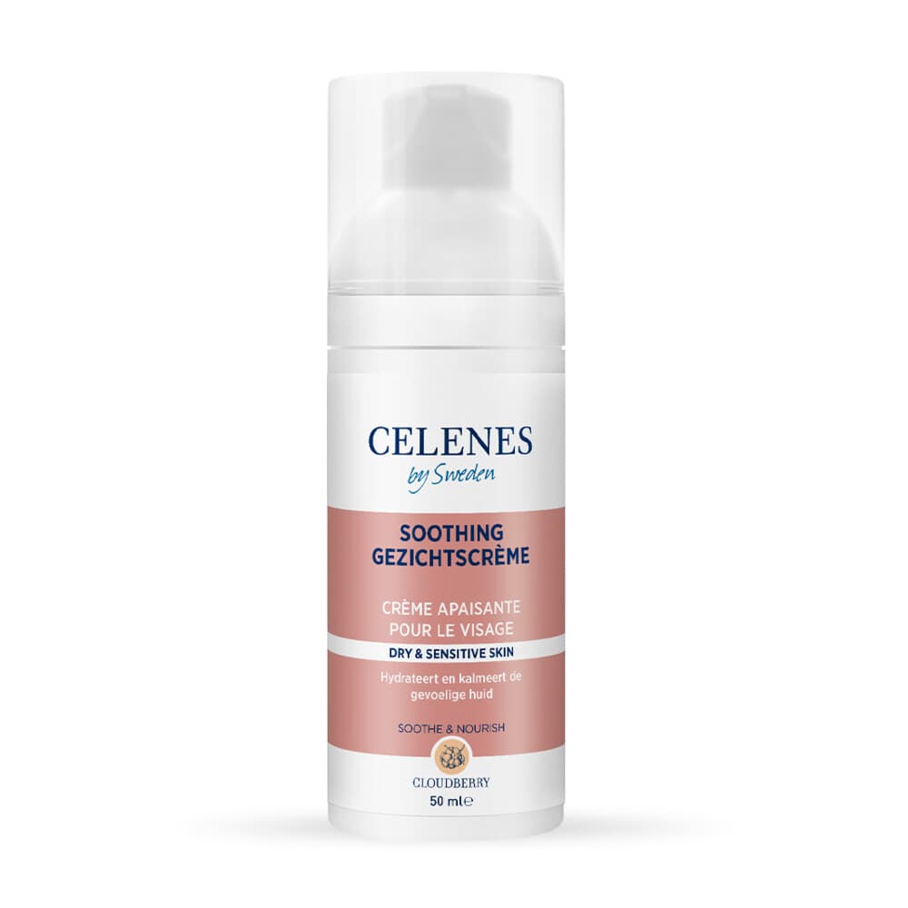 3x Celenes Bergbraam Verzachtende Gezichtscrème Droge / Gevoelige Huid 50 ml