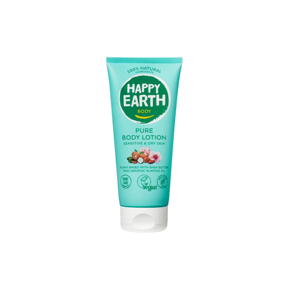 1+1 gratis: Happy Earth 100% Natuurlijke Bodylotion Sensitive & Dry Skin 200 ml