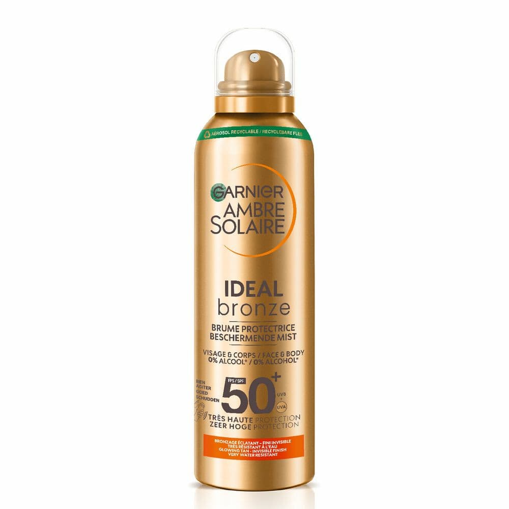 1+1 gratis: Garnier Ambre Solaire Ideal Bronze Beschermende Mist SPF 50 150 ml