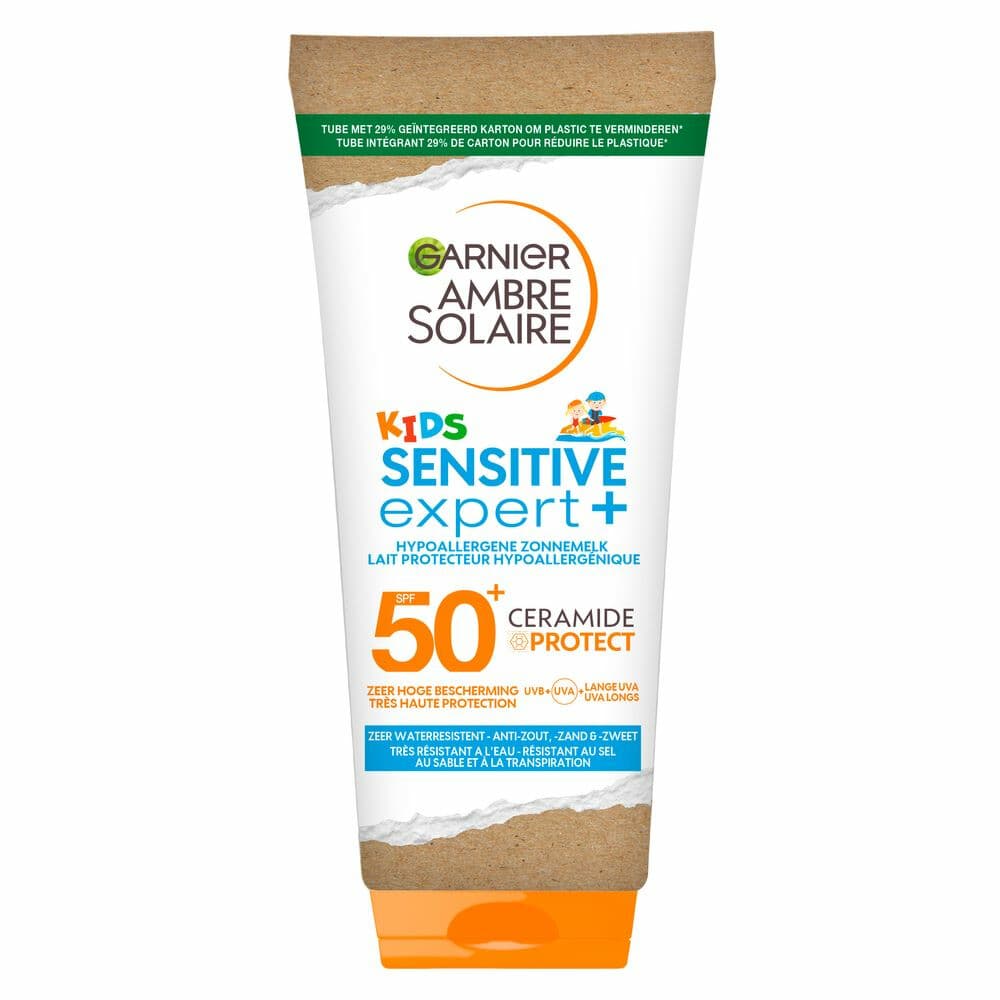 1+1 gratis: Garnier Ambre Solaire Sensitive Expert+ Kids Zonnebrandmelk SPF 50+ 175 ml
