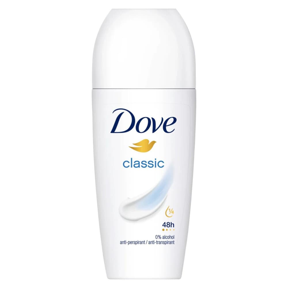 1+2 gratis: Dove Deodorant Roll-On Classic 50 ml