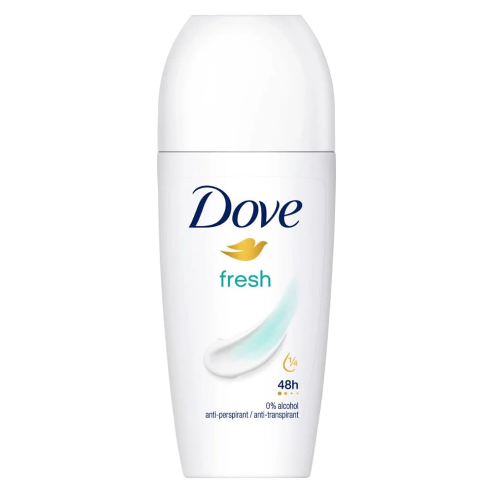 1+2 gratis: Dove Deodorant Roll-On Fresh 50 ml