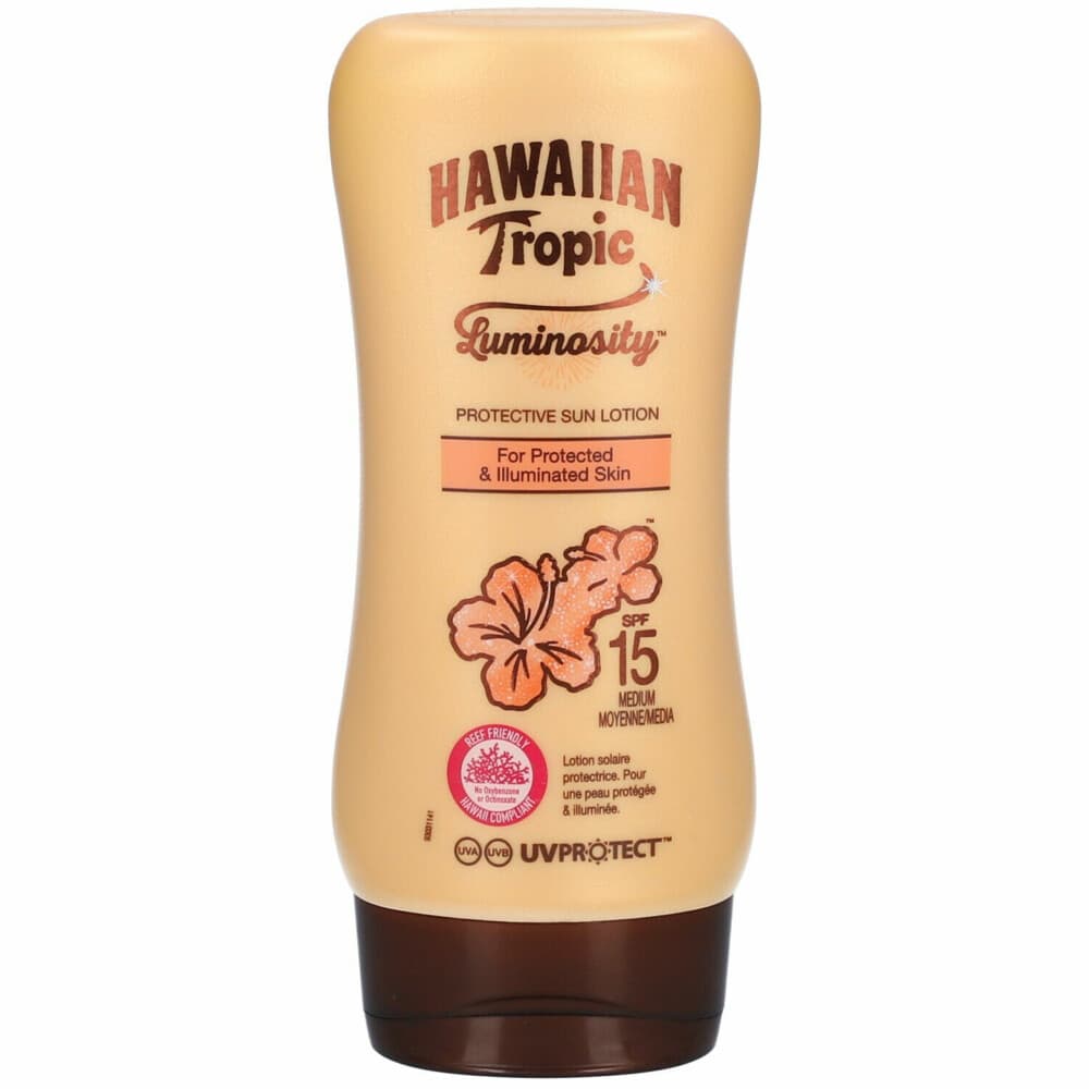1+1 gratis: Hawaiian Tropic Luminosity Zonnebrand Lotion Medium SPF15 180 ml