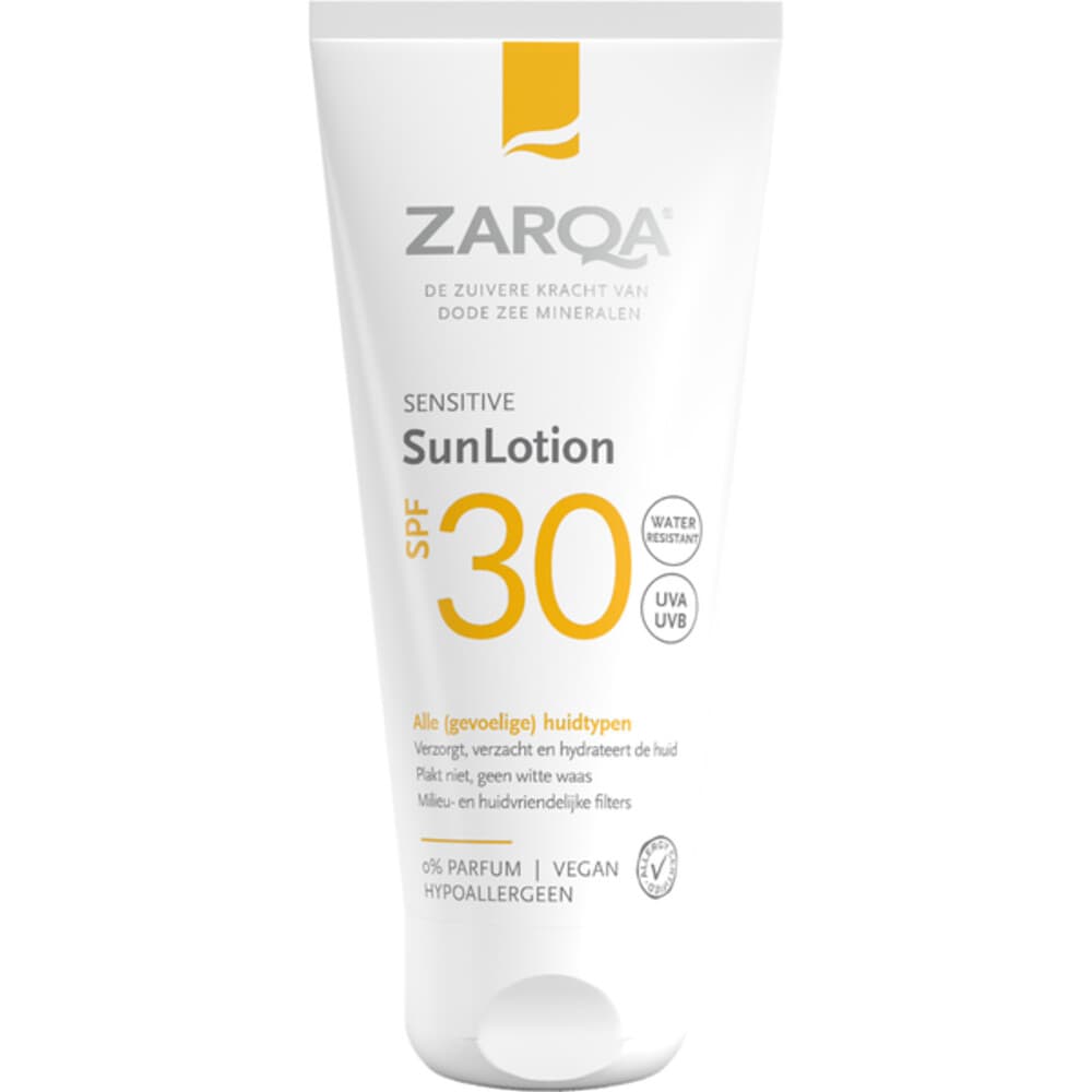 2de halve prijs: Zarqa SunLotion SPF 30 Sensitive 50 ml