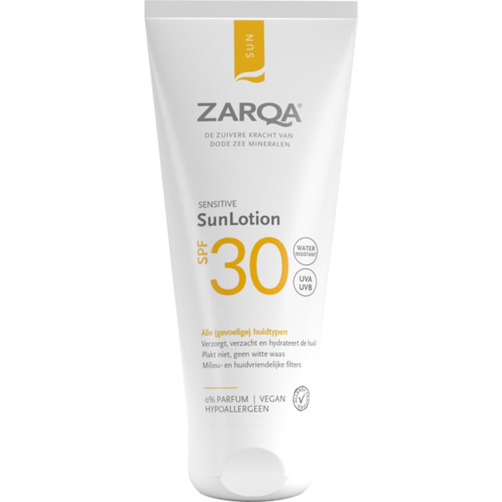 2de halve prijs: Zarqa SunLotion SPF 30 Sensitive 200 ml