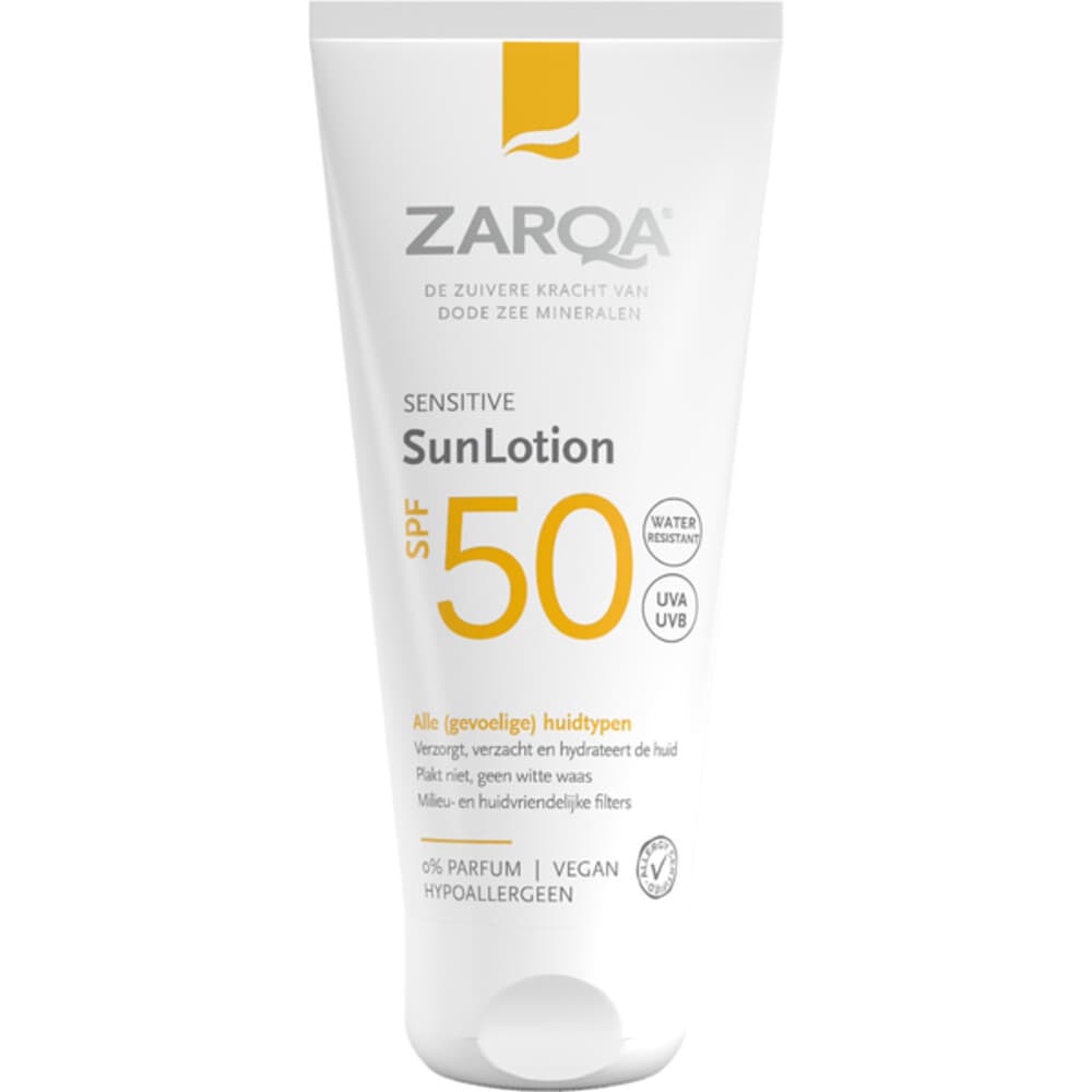 2de halve prijs: Zarqa SunLotion SPF 50 Sensitive 50 ml