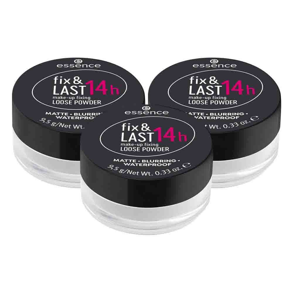 3x essence Fix & Last 14h Make-Up Fixing Loose Powder 9,5 gr