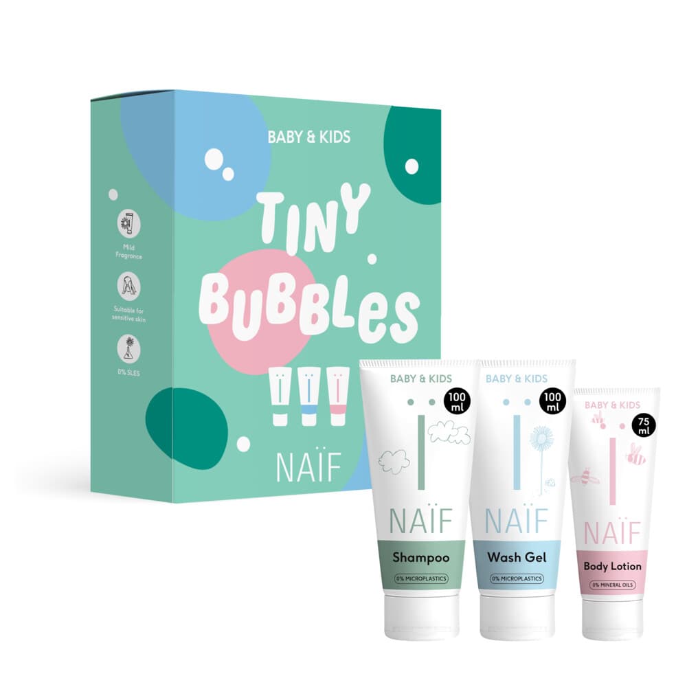 1+1 gratis: Naif Baby & Kids Geschenkset Tiny Bubbels Essentials 1 set