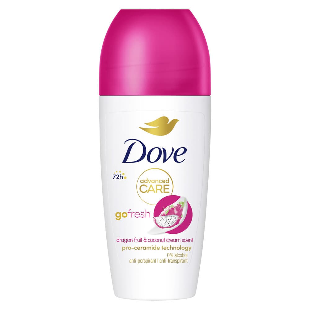 2+2 gratis: Dove Deodorant Roller Dragon Fruit 50 ml