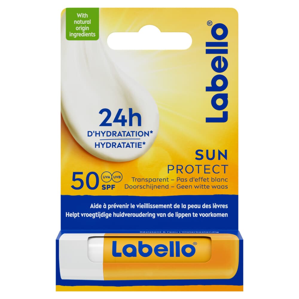 1+1 gratis: Labello Lippenbalsem Blister Sun Protect SPF 50