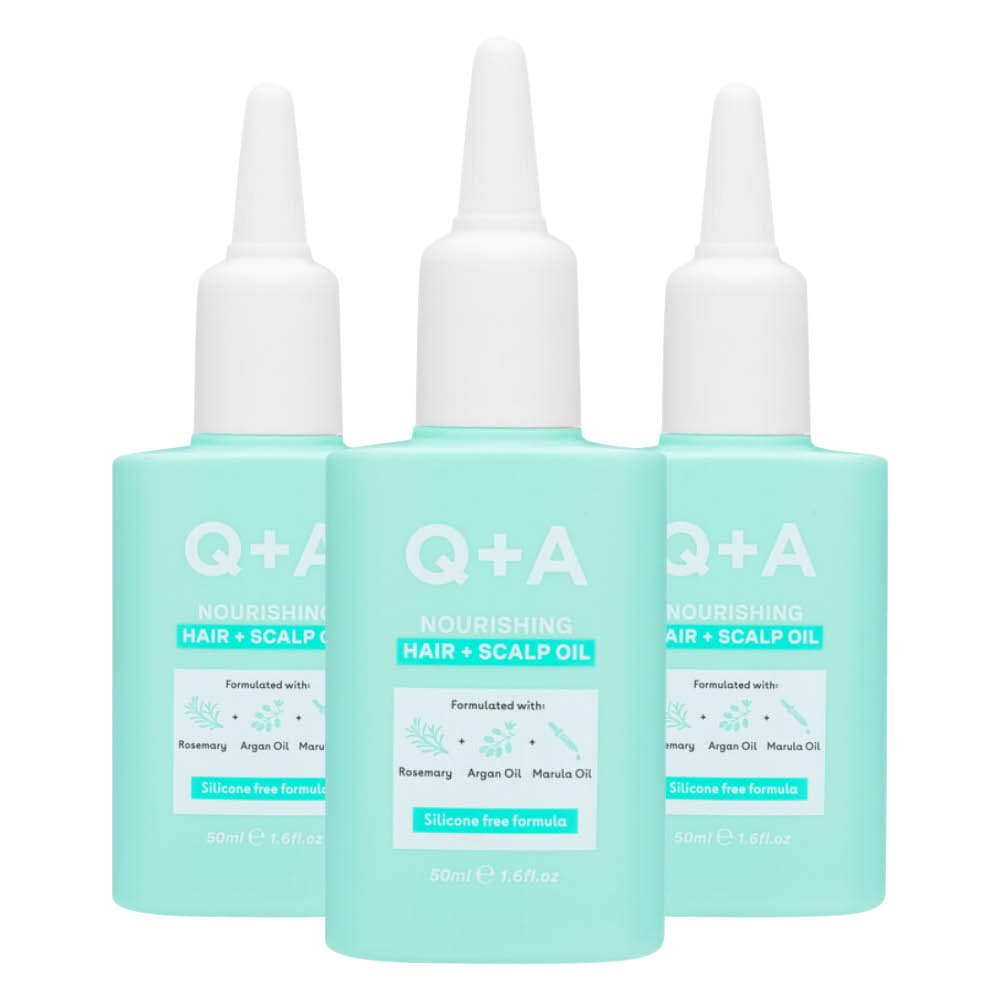 3x Q+A Nourishing Hair + Scalp Oil 50 ml