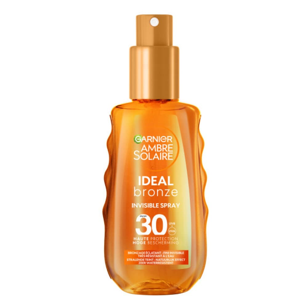 1+1 gratis: Garnier Ambre Solaire Ideal Bronze Onzichtbare Beschermende Spray SPF 30 150 ml