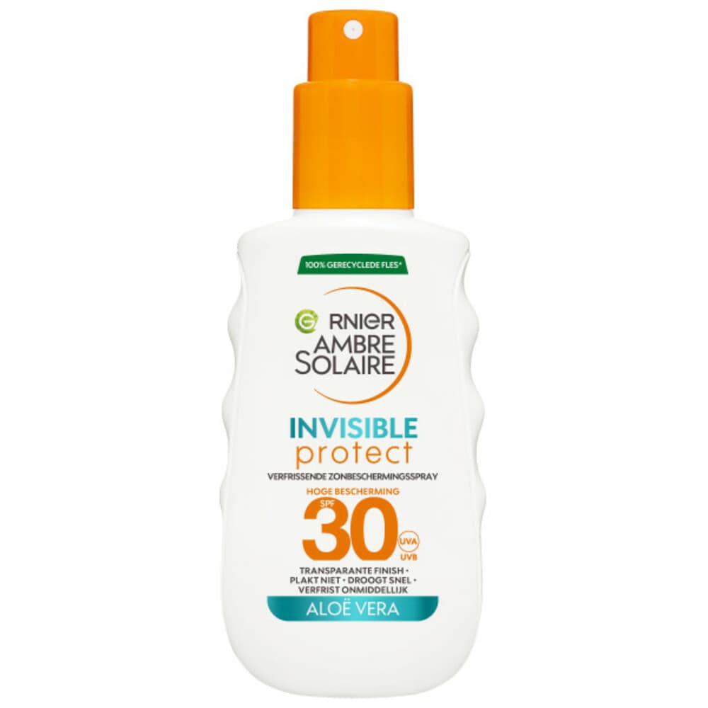 1+1 gratis: Garnier Ambre Solaire Invisible Protect Transparante Zonnebrandspray SPF 30 150 ml