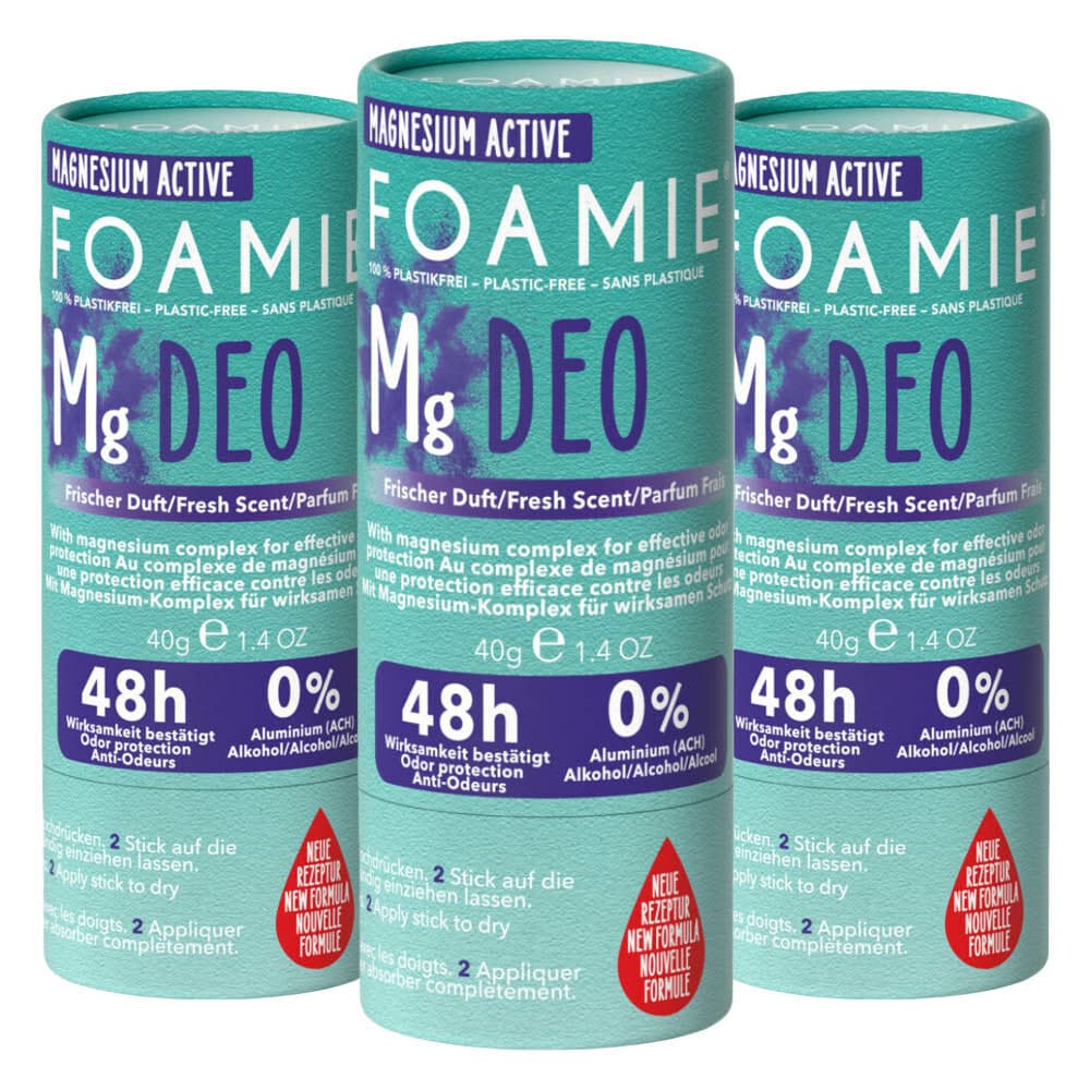 3x Foamie Deodorant Stick Rain In The Woods 40 gr