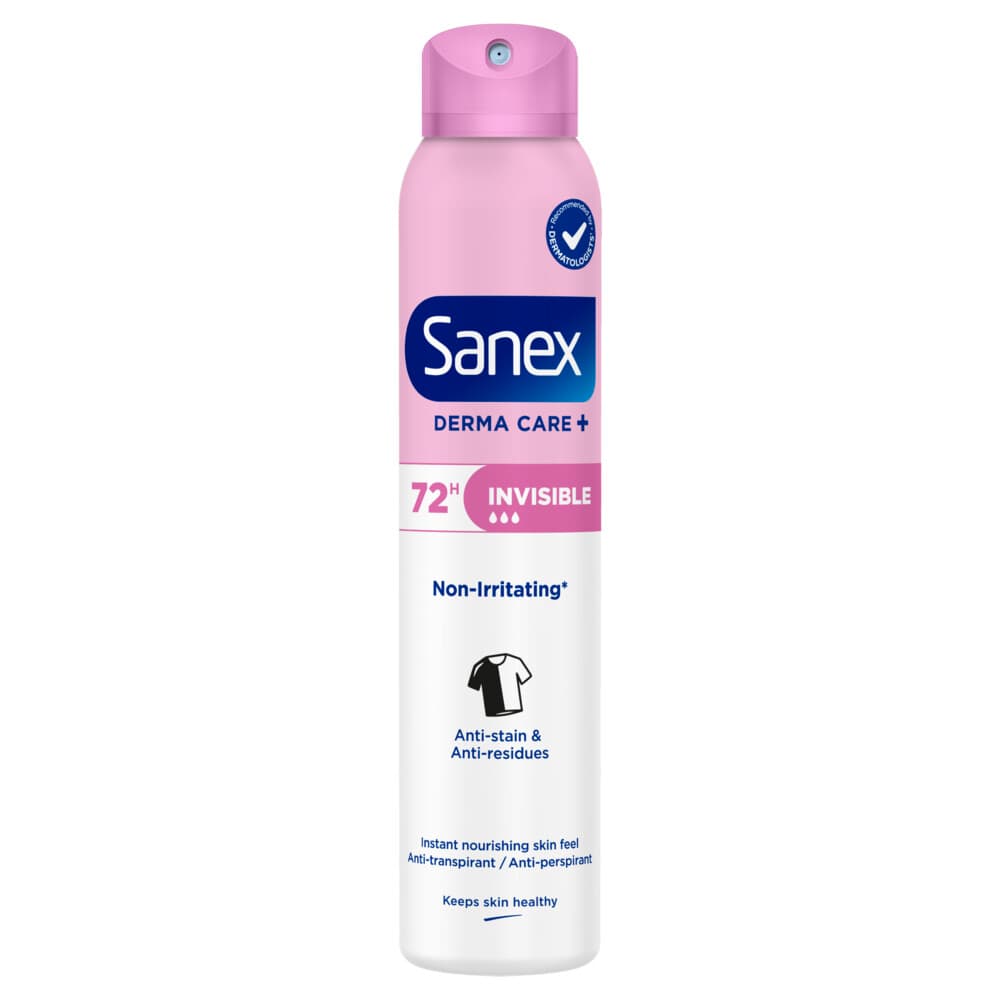 3+3 gratis: Sanex Deodorant Spray Derma Care+ Invisible 200 ml
