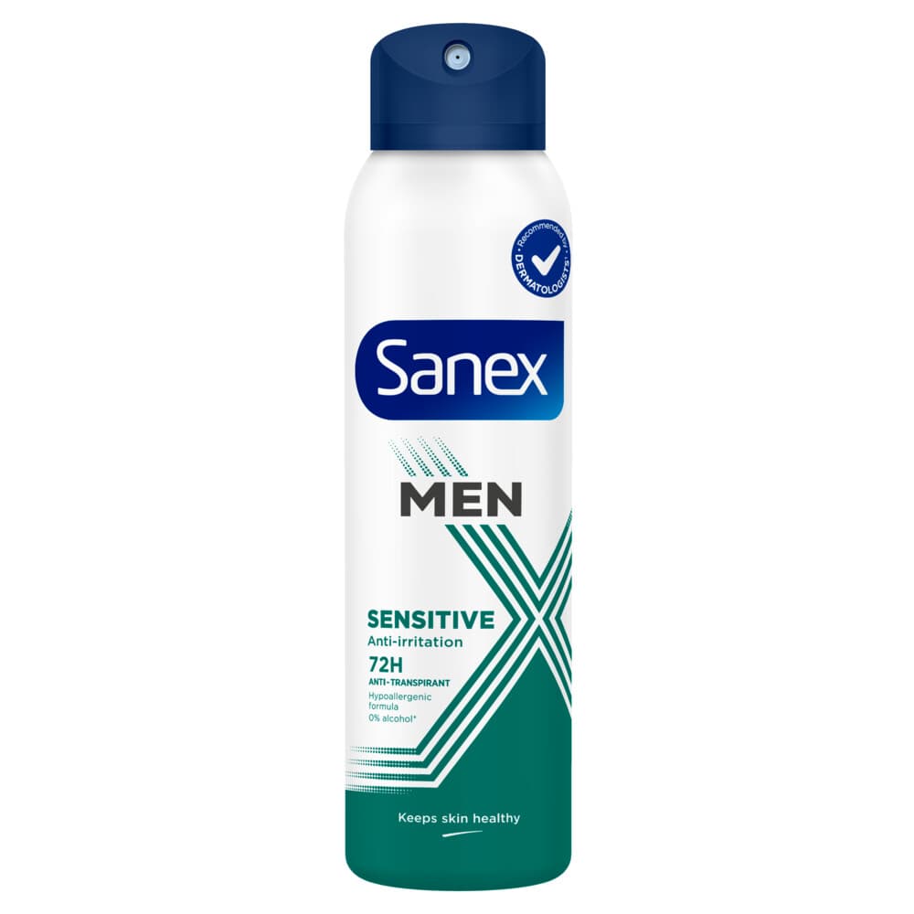 3+3 gratis: Sanex Deodorant Spray Men 72H Sensitive 150 ml