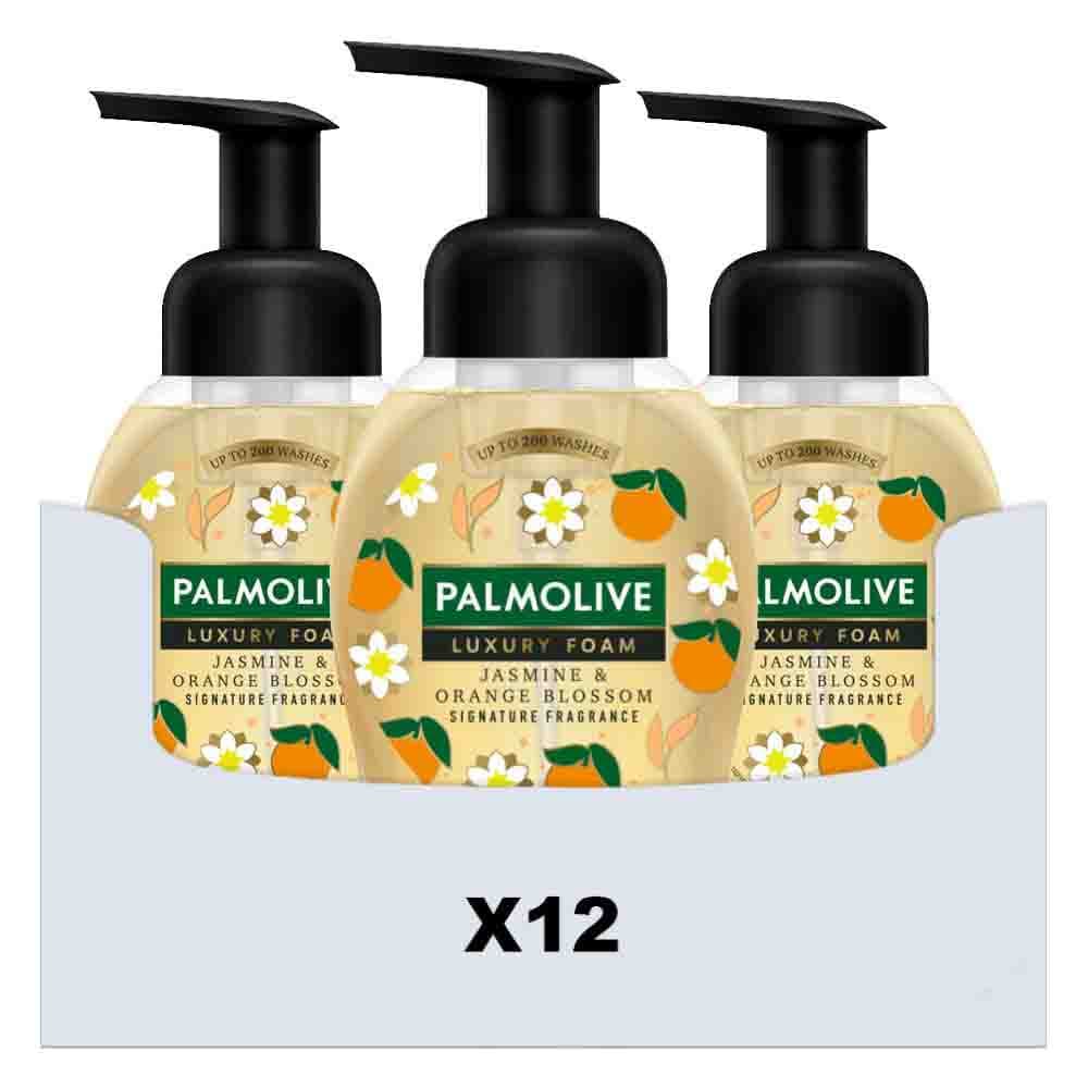 12x Palmolive Handzeep Luxury Foam Jasmine Orange Blossom 250 ml