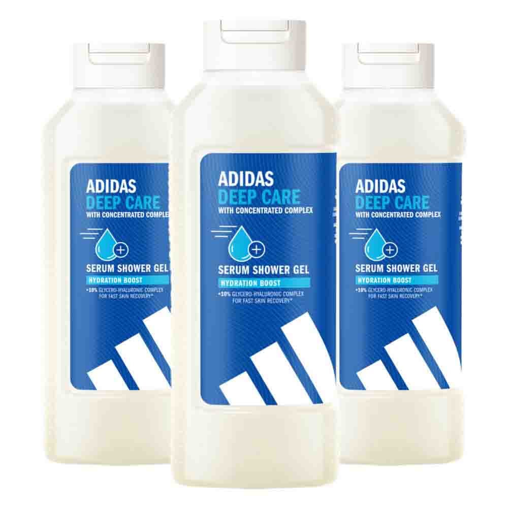 3x Adidas Serum Shower Gel Active Skin & Mind Deep Care W 400 ml