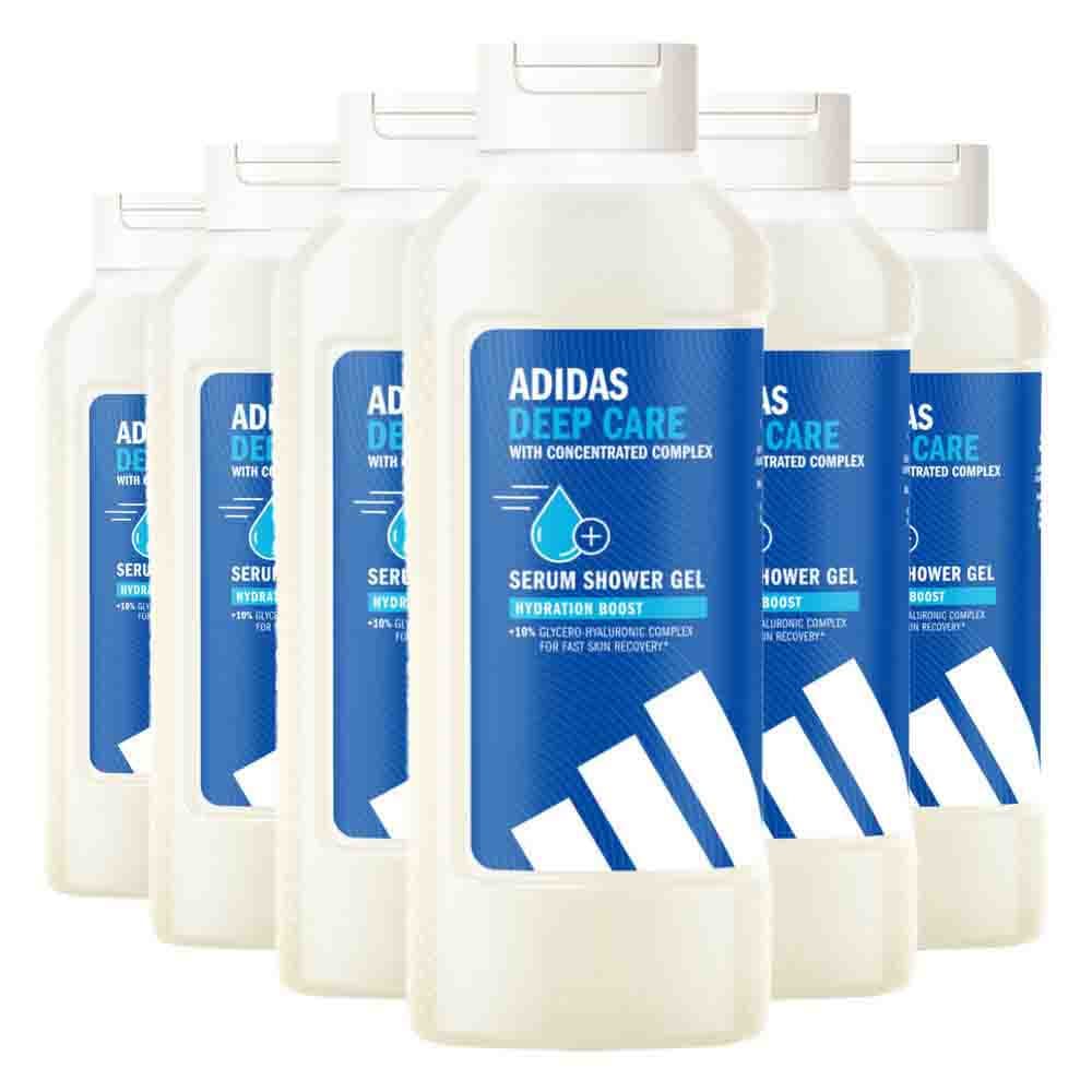 6x Adidas Serum Shower Gel Active Skin & Mind Deep Care W 400 ml
