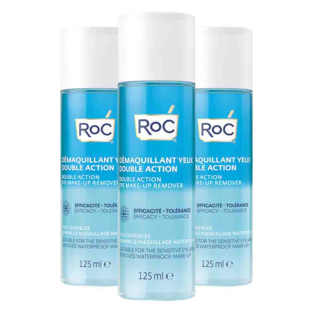 3x RoC Double Action Eye Make-up Remover 125 ml