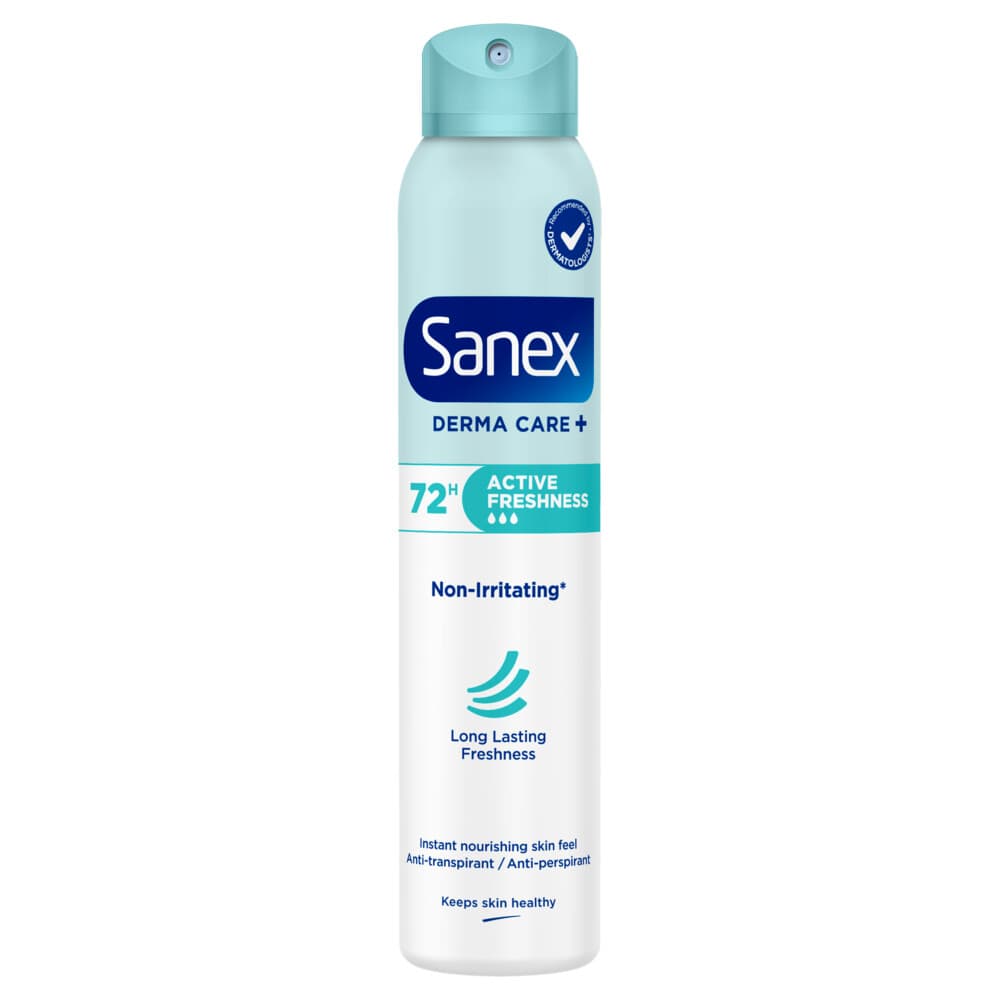 3+3 gratis: Sanex Deodorant Spray Active Freshness 72H 200 ml