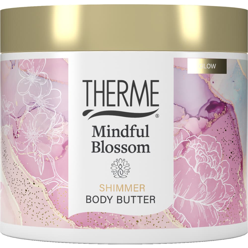 1+1 gratis: Therme Mindful Blossom Shimmer Body Butter 225 gr