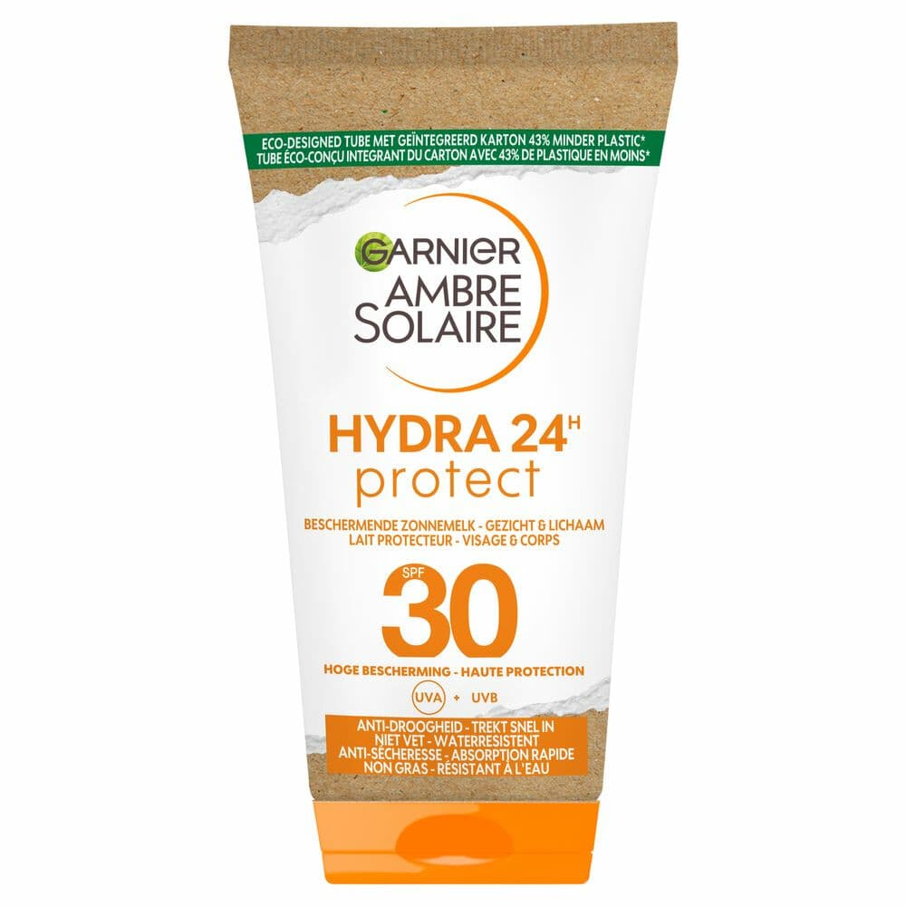 1+1 gratis: Garnier Ambre Solaire Hydra 24 Zonnebrandmelk SPF 30 50 ml
