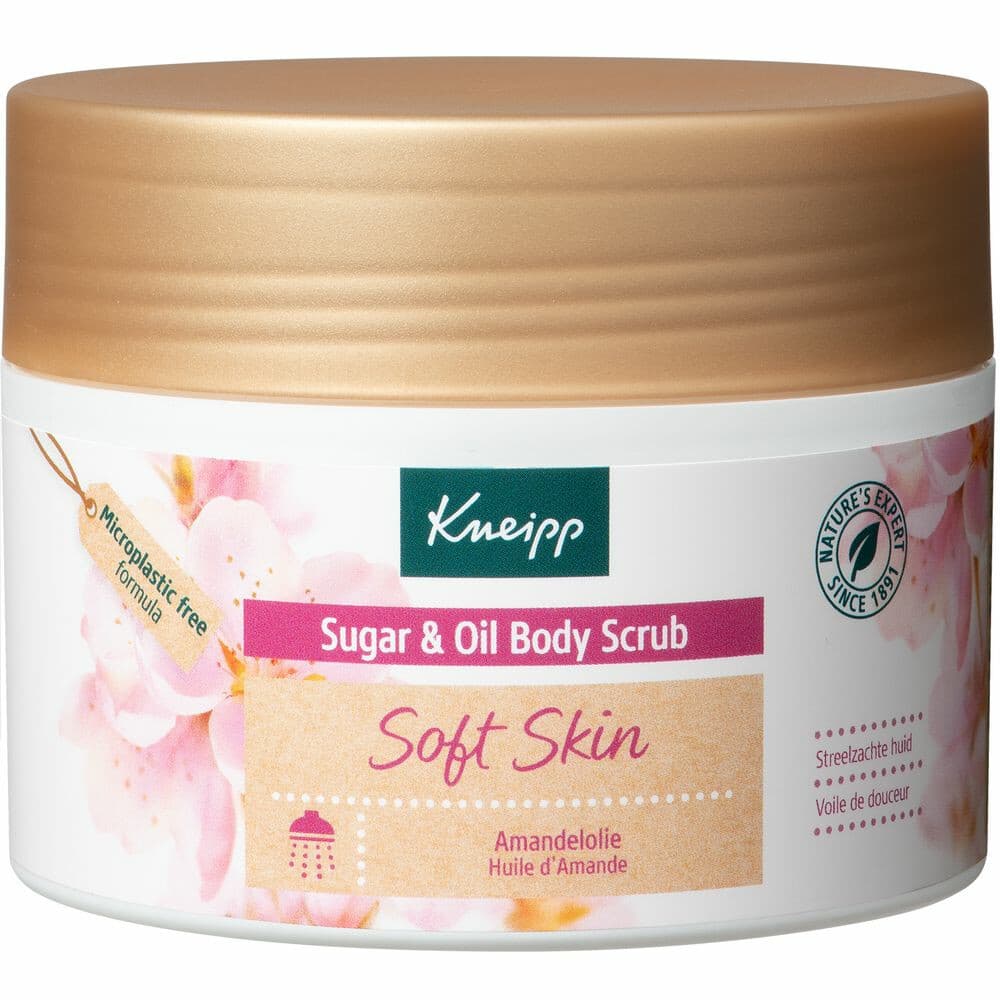 1+1 gratis: Kneipp Soft Skin Sugar Body Scrub Amandel 220 gr