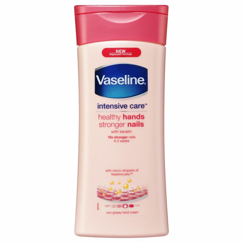 4x Vaseline Handcreme Healthy Hands & Stronger Nails 200 ml