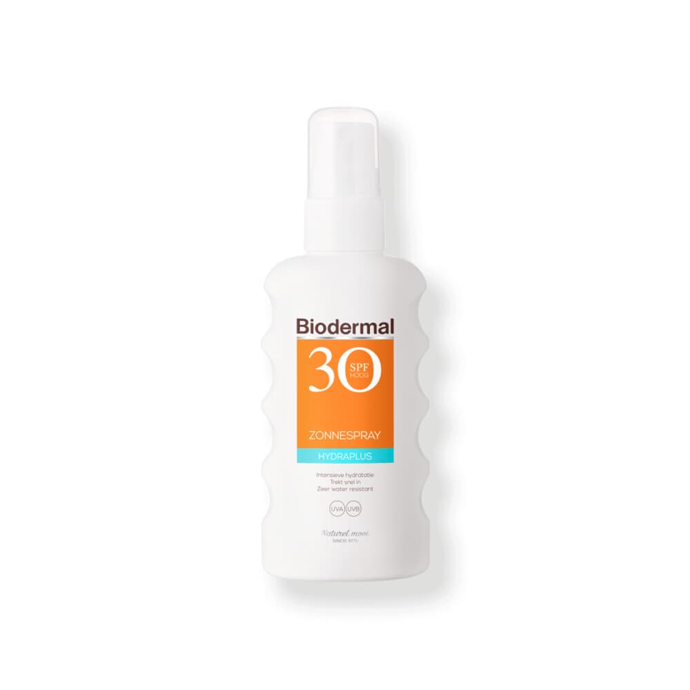 1+1 gratis: Biodermal Zonnespray Hydraplus SPF 30 175 ml