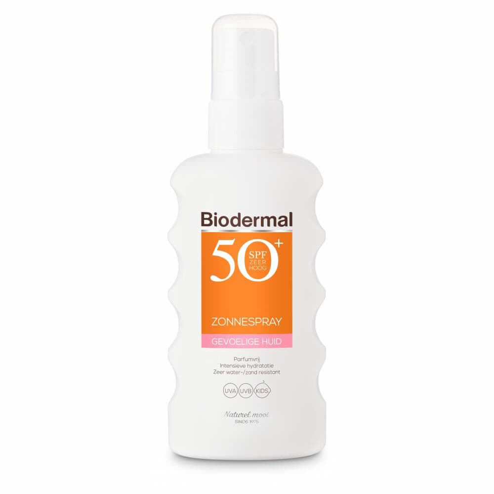 1+1 gratis: Biodermal Gevoelige Huid Zonnespray SPF 50+ 175 ml