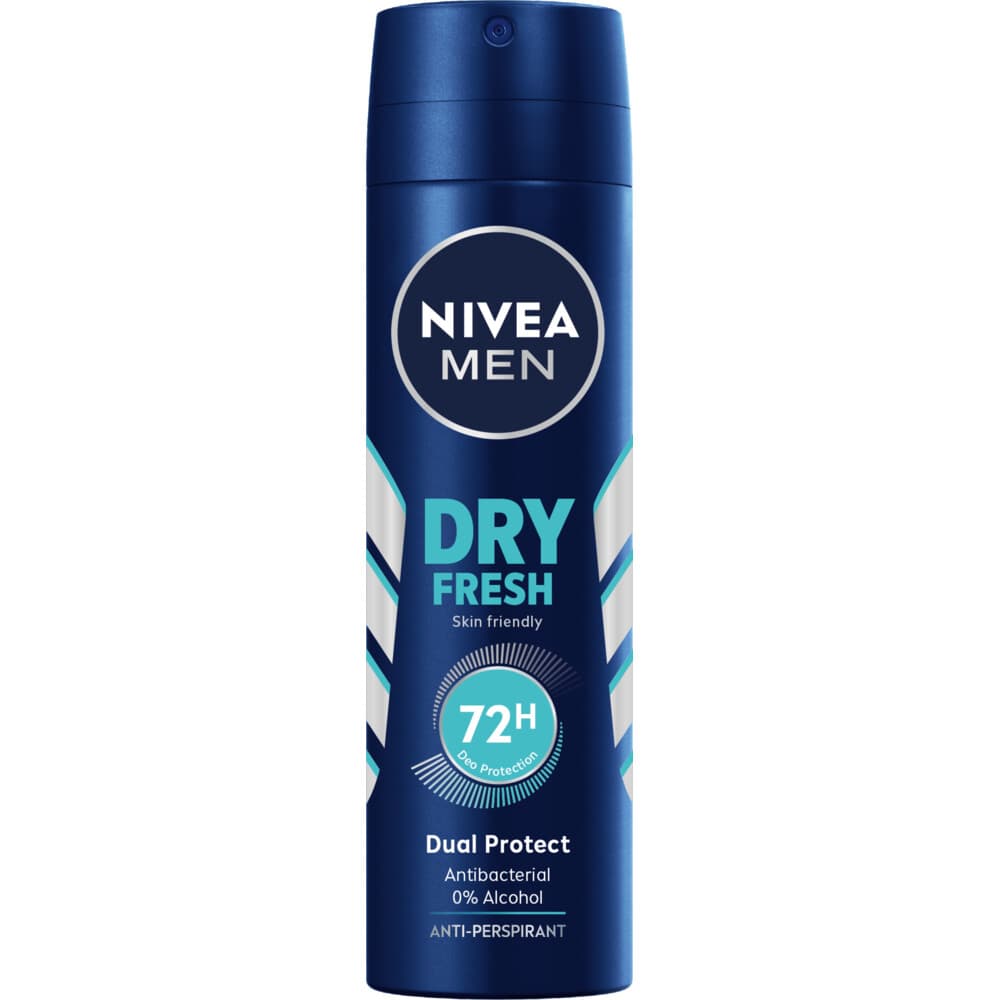 3x NIVEA Men Deodorant Spray Dry Fresh 150 ml