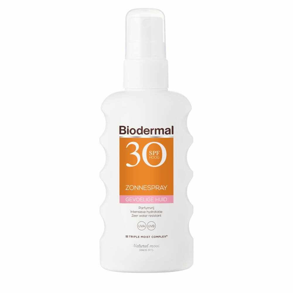 1+1 gratis: Biodermal Zonnespray Gevoelige Huid SPF 30 175 ml