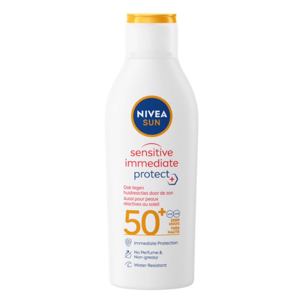 1+1 gratis: NIVEA Sun Sensitive Anti-Allergie Zonnemelk SPF 50 200 ml