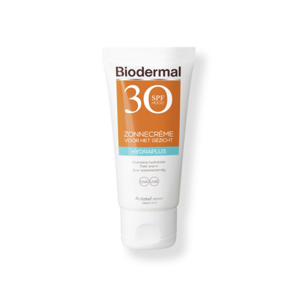 1+1 gratis: Biodermal Zonnecrème Gezicht Hydraplus SPF 30 50 ml