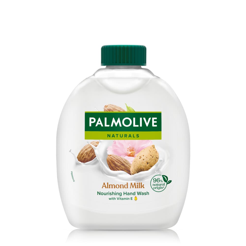 3+3 gratis: Palmolive Handzeep Naturals Navulling Amandel Melk 300 ml