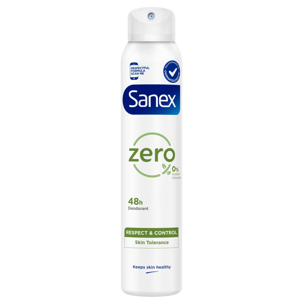 3+3 gratis: Sanex Deodorant Spray Zero% Normal Skin 200 ml