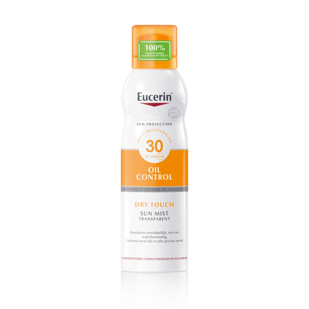 12x Eucerin Sun Oil Control Mist Transparent Dry Touch SPF 30 200 ml
