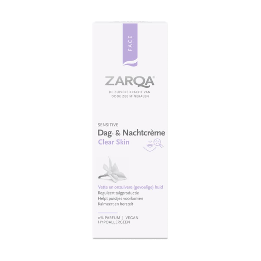 3x Zarqa Dag- en Nachtcrème Clear Skin 75 ml