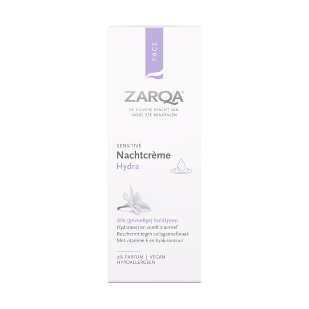 3x Zarqa Nachtcrème Hydra 50 ml